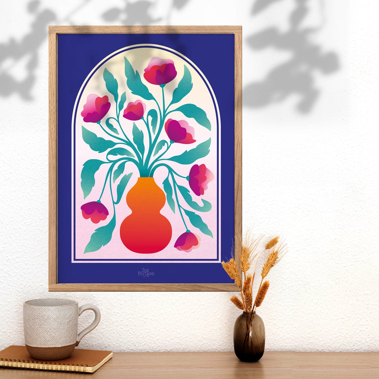 Arche Bleu Vase Orange