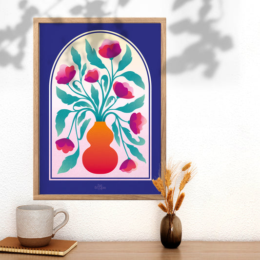 Arche Bleu Vase Orange