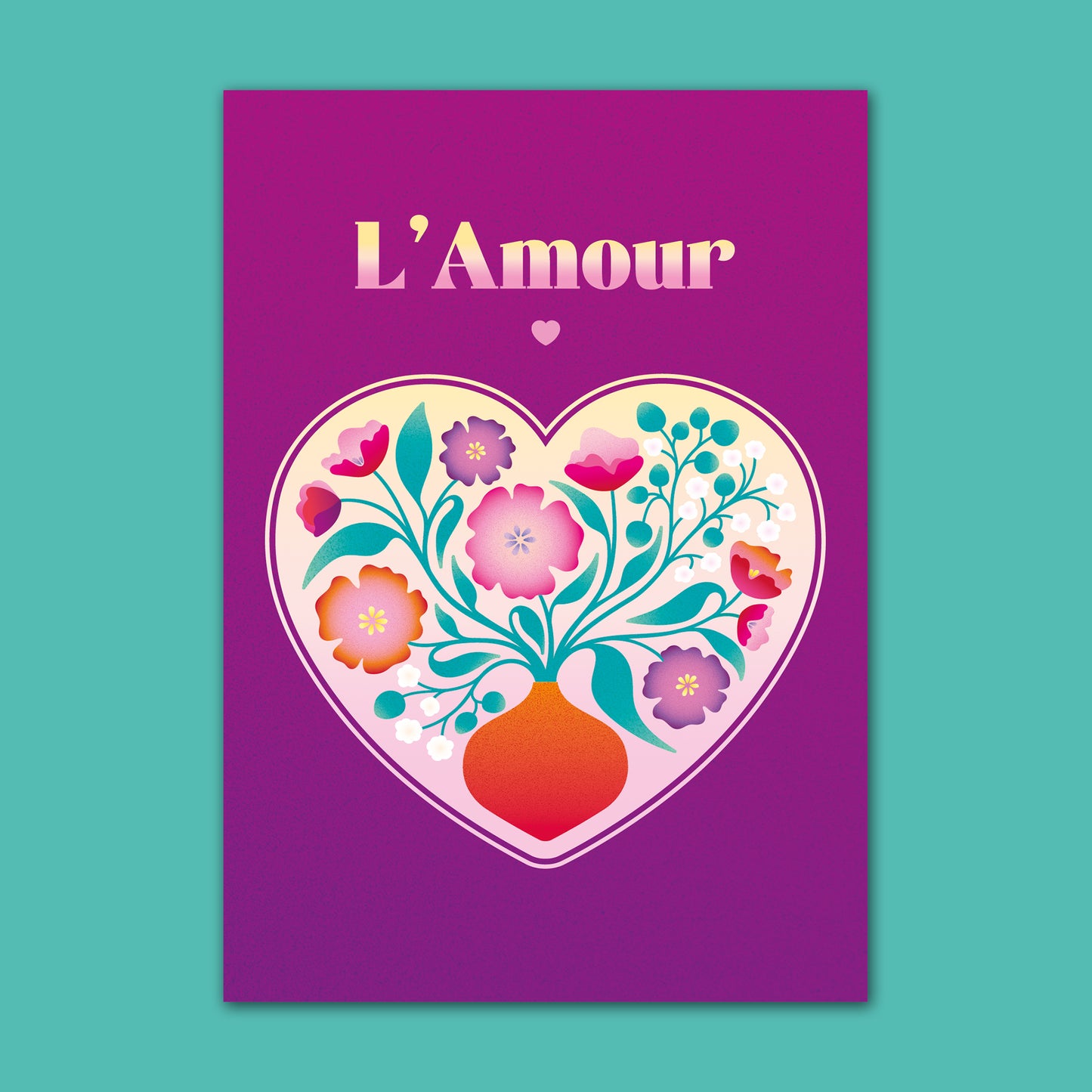 Carte L'Amour - Violet