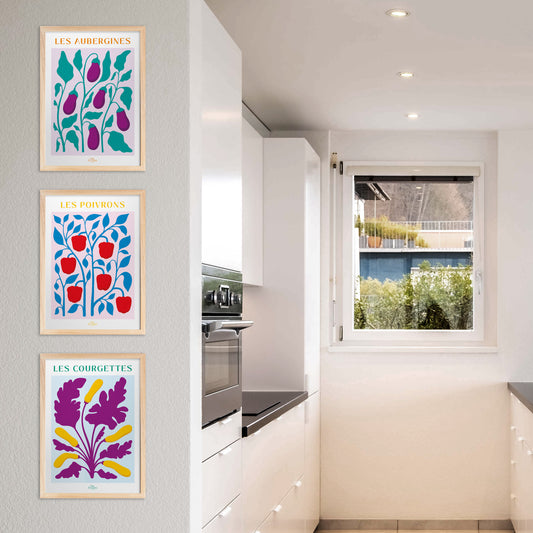 Pack de 3 - Les Courgettes - Les Poivrons - Les Aubergines