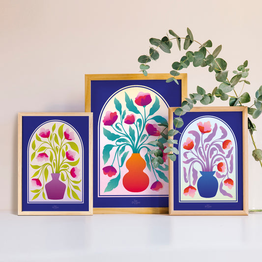 Pack de 3 - Arches Bleu