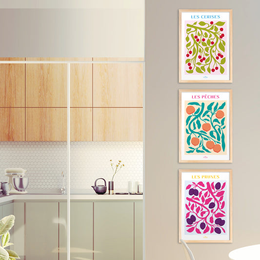 Pack de 3 - Les Cerises - Les Pêches - Les Prunes