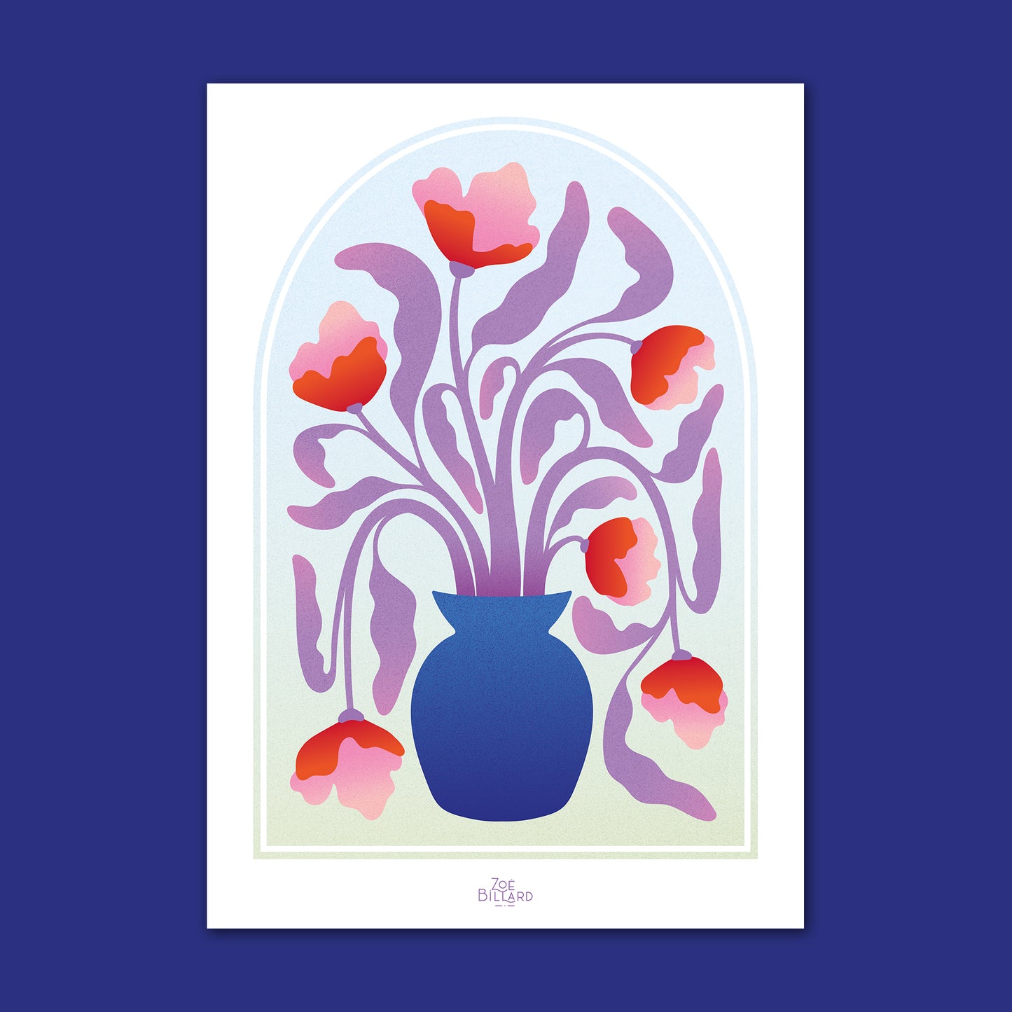 Arche Vase Bleu