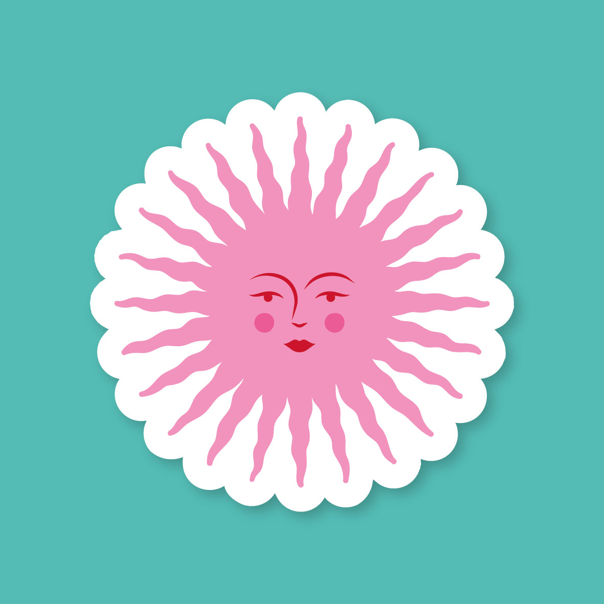Sticker Soleil Rose
