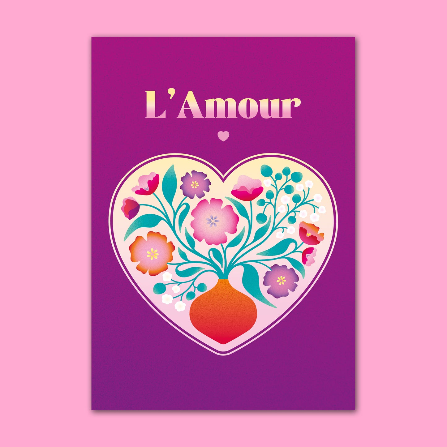 Carte L'Amour - Violet