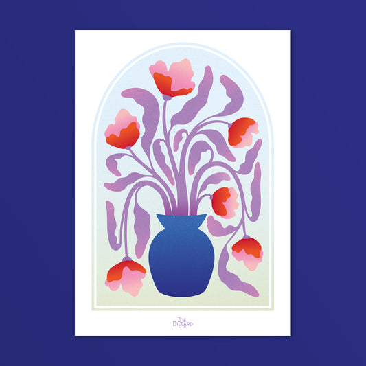 Arche Vase Bleu