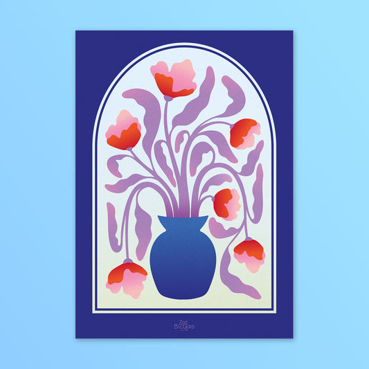 Arche Bleu Vase Bleu