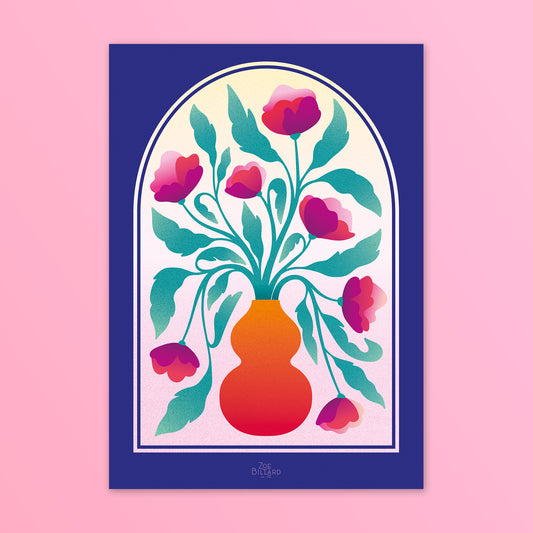 Arche Bleu Vase Orange