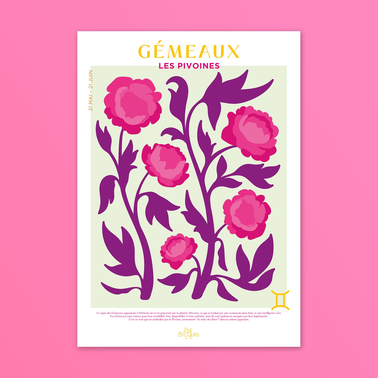 Gémeaux - Les Pivoines