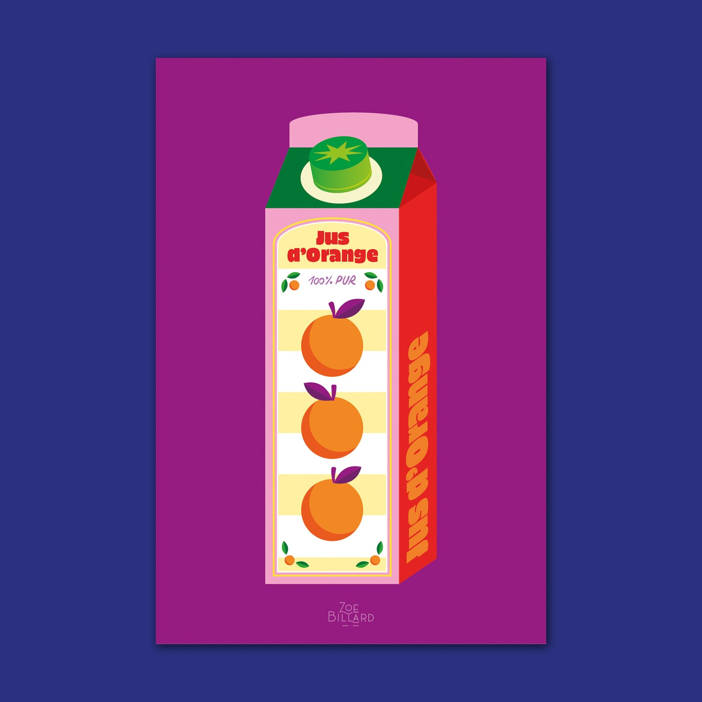Carte Jus d'Orange