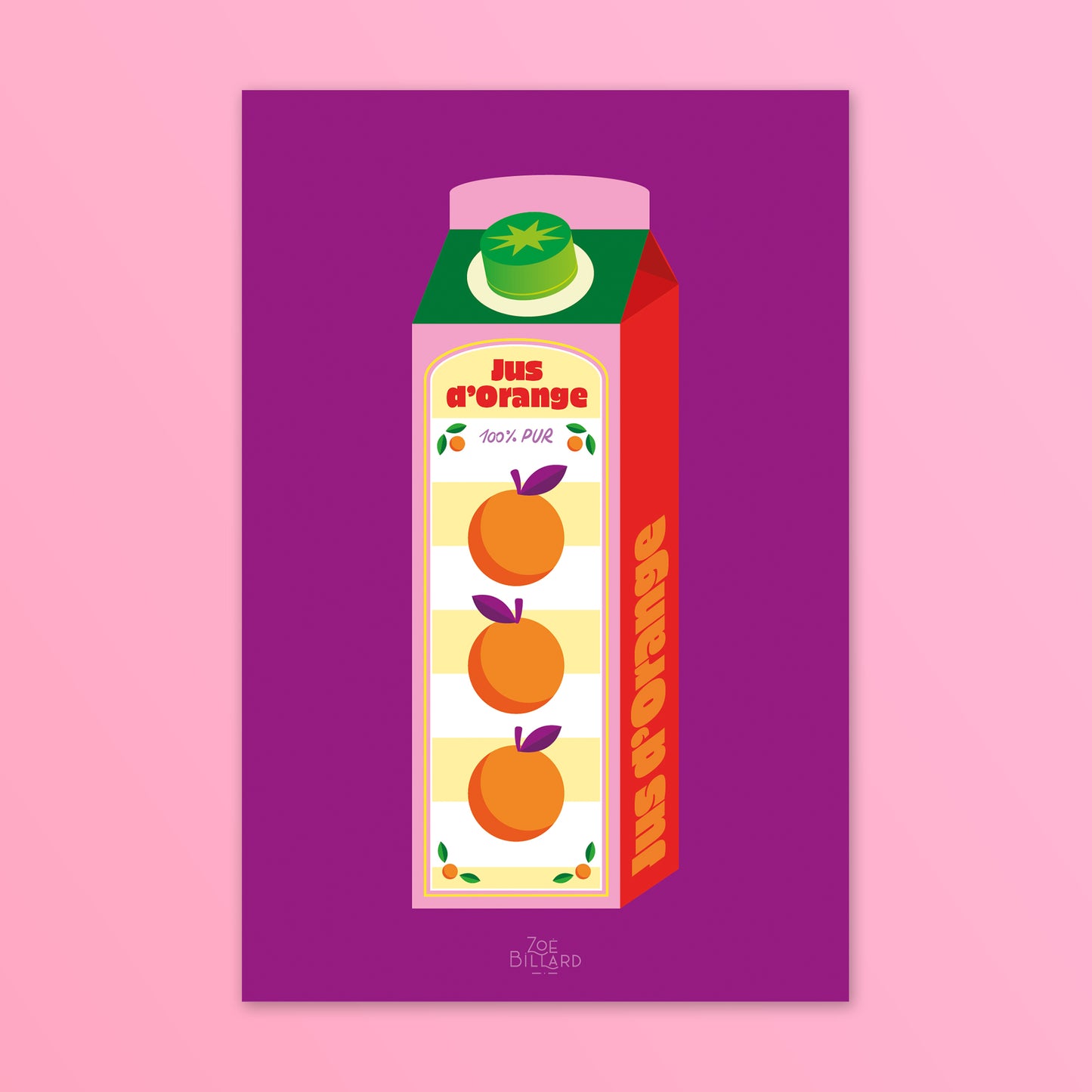 Carte Jus d'Orange