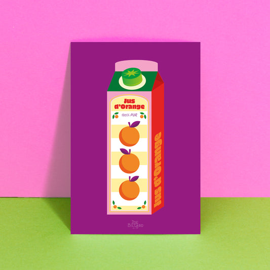Carte Jus d'Orange