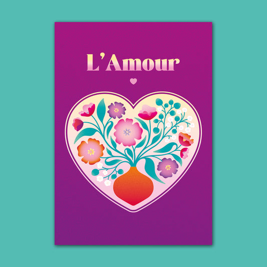 Carte L'Amour - Violet