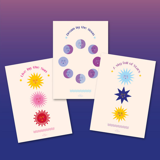 Pack de 3 - Astres