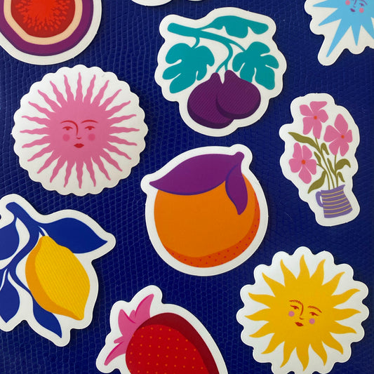 Sticker Soleil Jaune