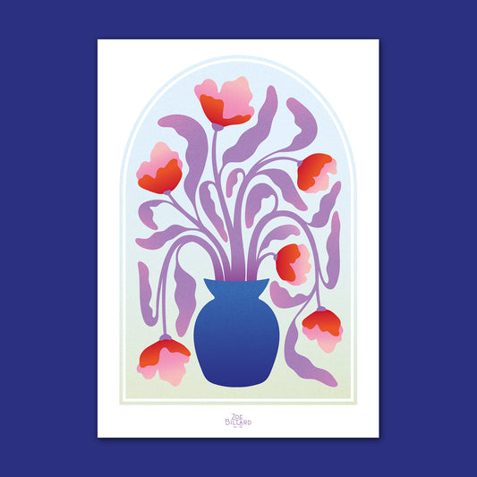 Arche Vase Bleu