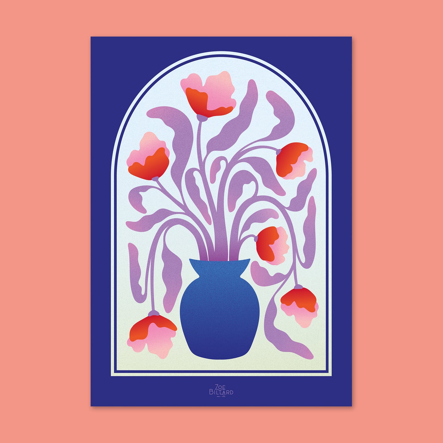 Arche Bleu Vase Bleu