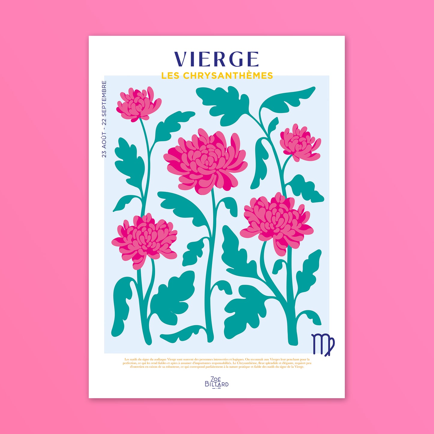 Vierge - Les Chrysanthèmes