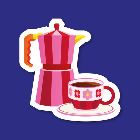 Sticker Coffee Addict