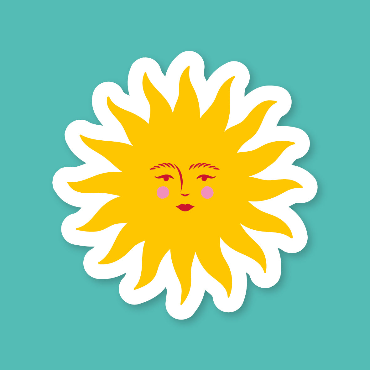 Sticker Soleil Jaune