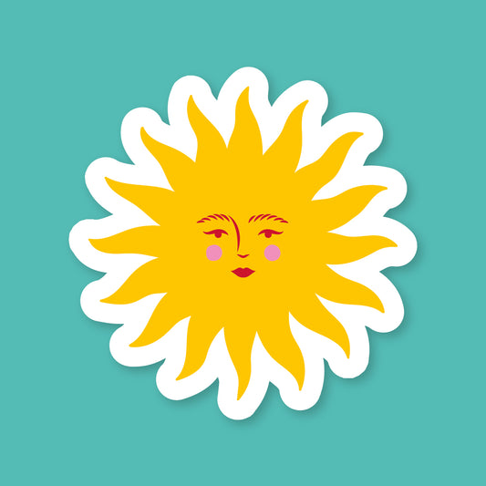 Sticker Soleil Jaune