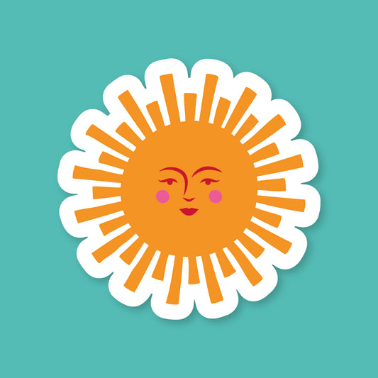 Sticker Soleil Orange